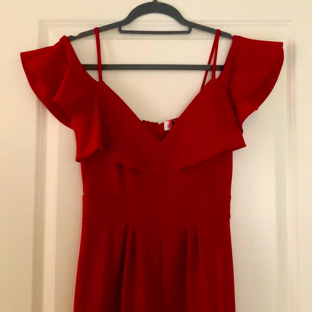 Nordstrom Rack Formal Red Mid-Length Jumpsuit